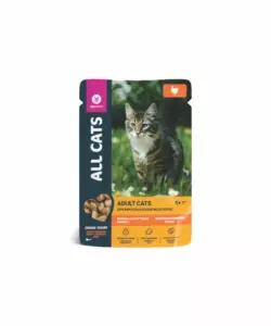 ALL CATS Premium тефтельки с индейкой в соусе для взрослых кошек