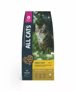 All Cats Premium сухой корм для взрослых кошек с курицей