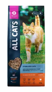 All Cats Premium сухой корм для стерилизованных кошек с индейкой