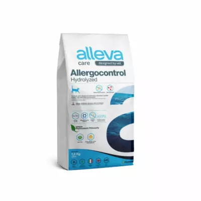 Alleva Care Cat Allergocontrol сухой гипоаллергенный корм для кошек с гидролизованной сельдью при пищевой непереносимости и аллергии