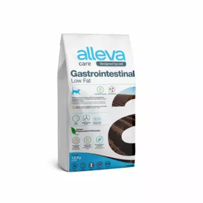Alleva Care Gastrointestinal Low Fat для кошек с заболеваниями ЖКТ и экзокринной недостаточностью поджелудочной железы