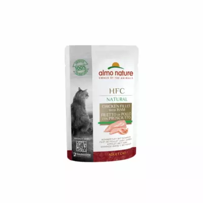Almo Nature HFC Natural Куриное филе с ветчиной для взрослых кошек