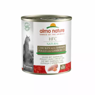 Almo Nature HFC Natural Adult Cat Chicken & Shrimps Консервы для кошек с курицей и креветками