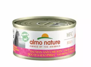 Almo Nature Classic Adult консервы с лососем и курицей в желе для взрослых кошек