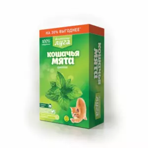 Альпийские луга Кошачья мята сушеная лакомство для кошек всех возрастов для снятия стресса