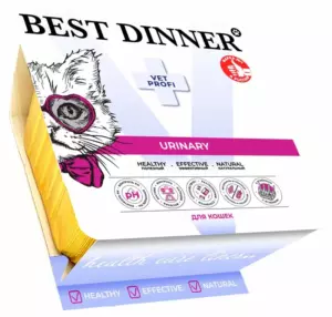 Best Dinner Vet Profi Urinary паштет с ягненком для кошек при мочекаменной болезни