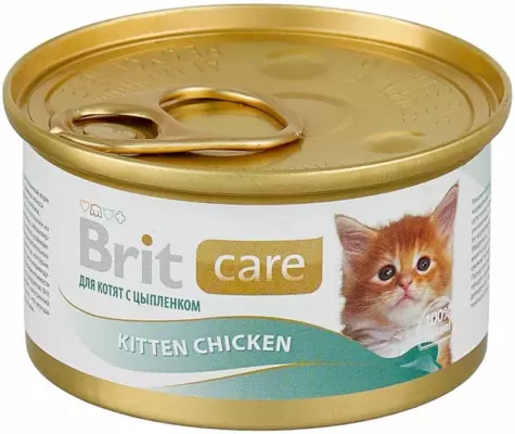 Brit Care Kitten Chicken консервы для котят с цыпленком