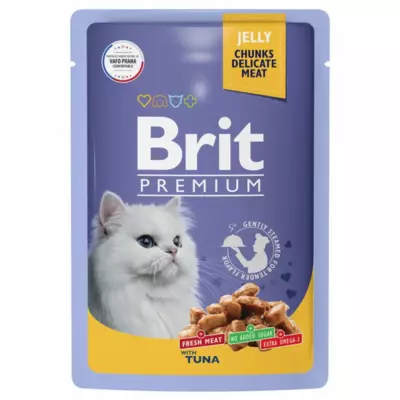 Brit Premium Тунец в желе для взрослых кошек