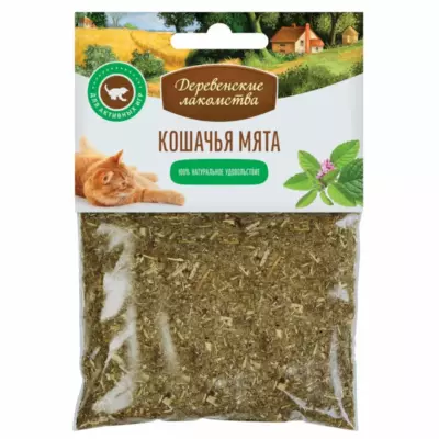 Деревенские лакомства «Кошачья мята с лимонником и мелиссой» для взрослых кошек
