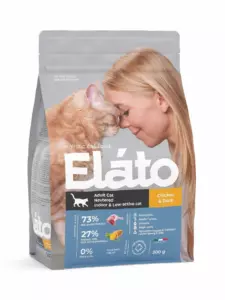 Elato Holistic для кастрированных котов и стерилизованных кошек с курицей и уткой