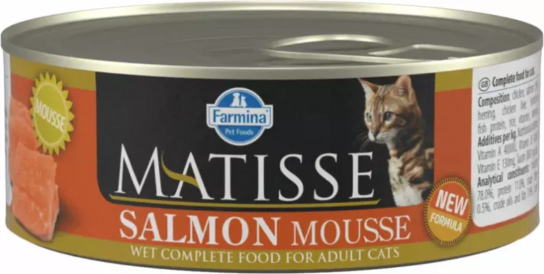 Farmina Matisse Salmon Mousse — Влажный корм-мусс с лососем для взрослых кошек