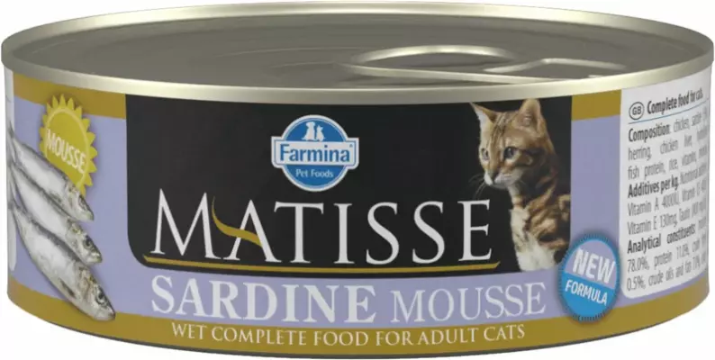 Farmina Matisse Mousse Sardine — Влажный корм-мусс для взрослых кошек с сардиной