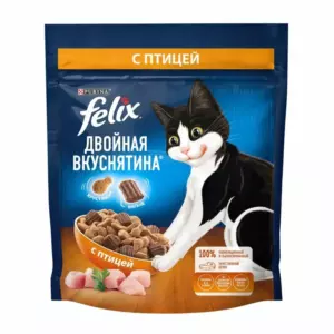Felix Двойная Вкуснятина для взрослых кошек с птицей