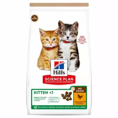 Hill’s Science Plan No Grain Беззлаковый сухой корм для котят с курицей