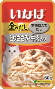 Inaba Ciao Kinnodashi влажный корм для кошек с куриным филе и говядиной в желе