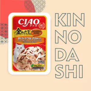 INABA CIAO Kinnodashi влажный корм для взрослых кошек с тунцом Магуро, тунцом Кацуо и куриным филе