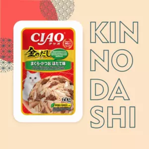 CIAO Kinnodashi влажный корм для взрослых кошек с тунцом Магуро, тунцом Кацуо и морским гребешком