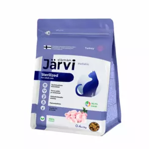 Jarvi Sterilized Turkey сухой корм для стерилизованных кошек и кастрированных котов с индейкой и курицей