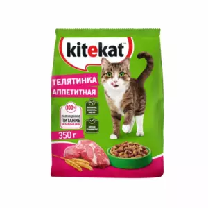 Kitekat «Телятинка Аппетитная» сухой корм для взрослых кошек