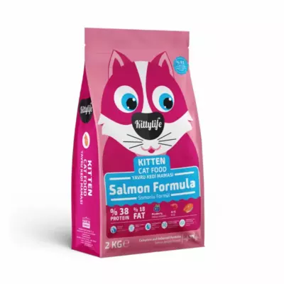 Kittylife Сухой корм для котят с лососем и рисом
