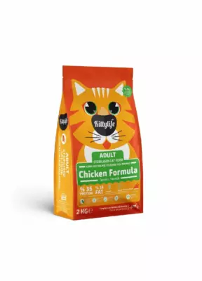 Kittylife Adult Sterilised Cat Food с курицей и рисом для стерилизованных взрослых кошек