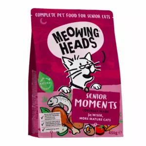 Meowing Heads Senior Moments для кошек старше 7 лет с лососем и яйцом «Мудрые года»
