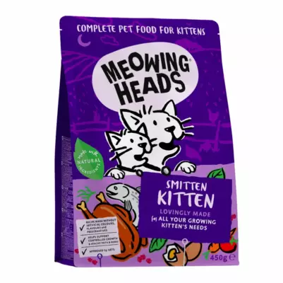 Meowing Heads Smitten Kitten Восторженный котенок для котят с курицей и рисом