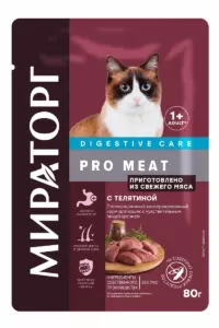 Мираторг Pro Meat Digestive Care влажный корм для кошек с чувствительным пищеварением, с телятиной