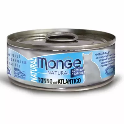 Monge Natural Cat влажный корм для взрослых кошек с атлантическим тунцом