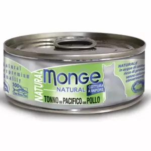 Monge Natural Тихоокеанский тунец с курицей для взрослых кошек, влажный корм