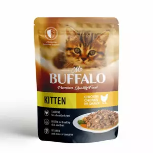 Mr.Buffalo Kitten Нежный цыпленок в соусе для котят