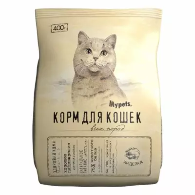 Mypets Adult с индейкой сухой корм для взрослых кошек