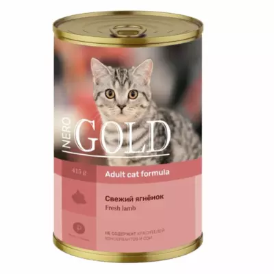 Nero Gold Adult Cat Fresh Lamb консервы для взрослых кошек со свежим ягненком