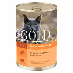 Nero Gold Senior Cat Turkey Slices — Консервы для пожилых кошек с кусочками индейки