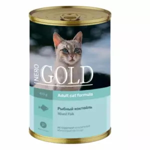 Nero Gold Adult Cat Mixed Fish Кусочки в желе для взрослых кошек «Рыбный коктейль»