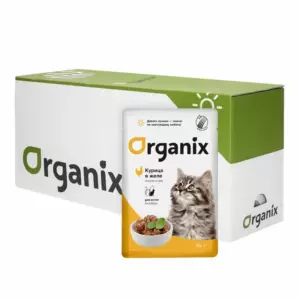Organix Premium для котят с курицей в желе, влажный корм