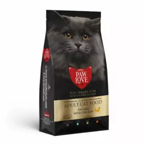 Paw Love Adult Cat Food с курицей для взрослых кошек всех пород