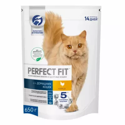 Perfect Fit In-Home для взрослых домашних кошек с курицей