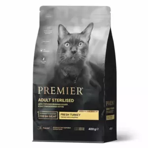 Premier Cat Adult Sterilised Turkey сухой корм для стерилизованных кошек со свежим мясом индейки