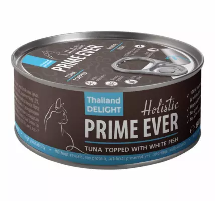 Prime Ever Tuna and White Fish in Jelly — влажный корм холистик класса для кошек всех возрастов с тунцом и белой рыбой в желе