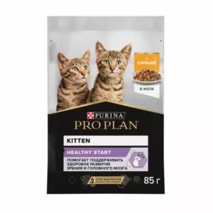 Pro Plan Healthy Start влажный корм для котят с курицей в желе