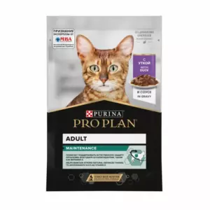 PRO PLAN Maintenance Adult влажный корм для взрослых кошек с уткой в соусе