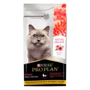 PRO PLAN Nature Elements Sterilised Adult сухой корм для стерилизованных кошек с курицей и эхинацеей