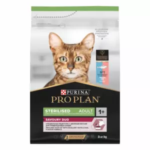 PRO PLAN Sterilised Adult Треска и Форель сухой корм для стерилизованных привередливых кошек