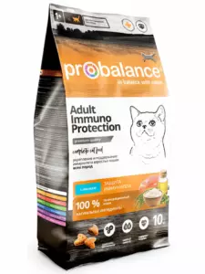 Probalance Immuno Protection с лососем для взрослых кошек для укрепления иммунитета