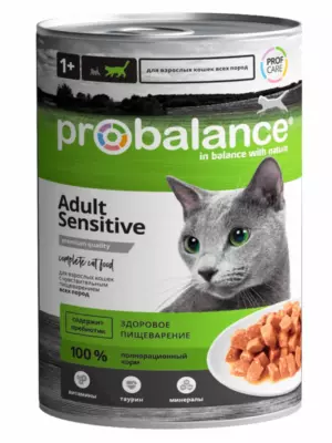 ProBalance Sensitive для взрослых кошек с чувствительным пищеварением, с курицей и рыбой