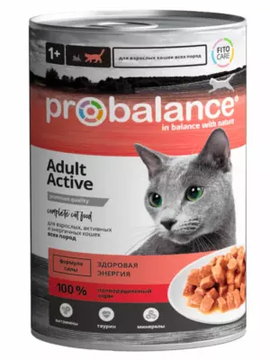 ProBalance Active для взрослых активных кошек с курицей и рыбой