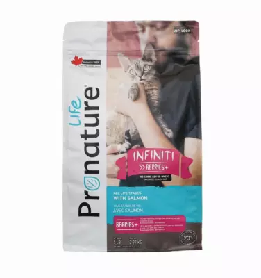 Pronature Life Infiniti All Life Stages Salmon & Cranberry сухой корм для кошек всех возрастов с лососем и клюквой