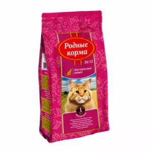 Родные корма «Мясное рагу» сухой корм для взрослых кошек с курицей и говядиной