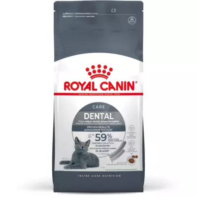 Royal Canin Dental Care Сухой корм для взрослых кошек для профилактики образования зубного налета и камня